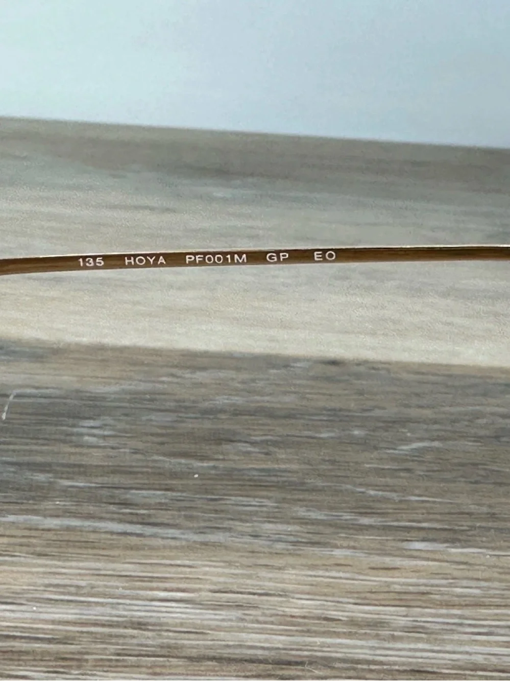 RARE Hoya Pinfeel Gold-Plated Titanium Eyeglass Frames Japan Flexible 16-135 Vtg